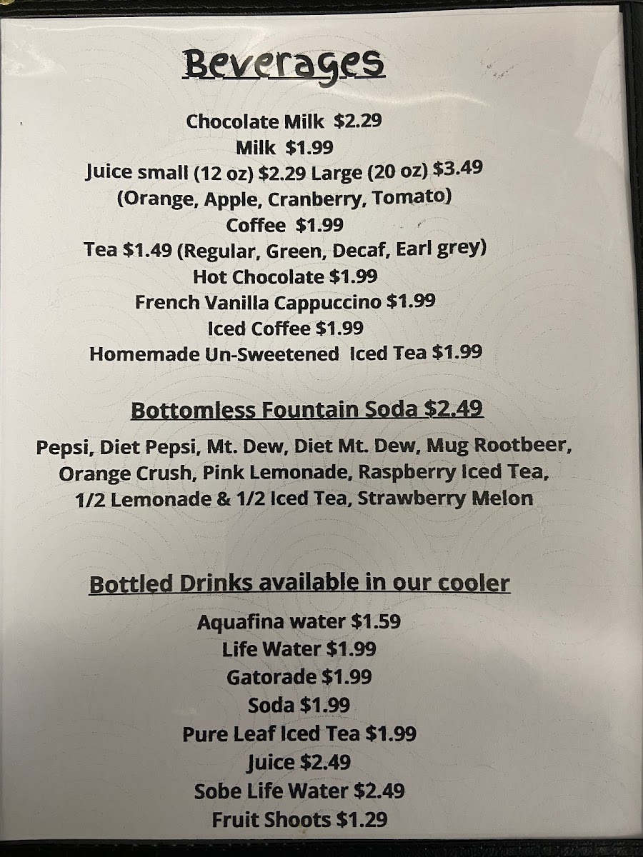 Menu Our 'famb'ily Restaurant-10