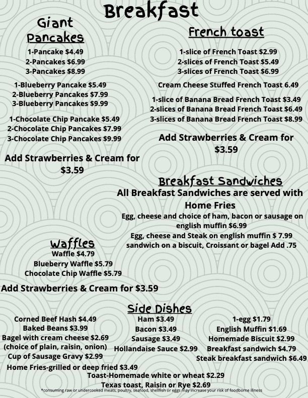 Menu Our 'famb'ily Restaurant-2