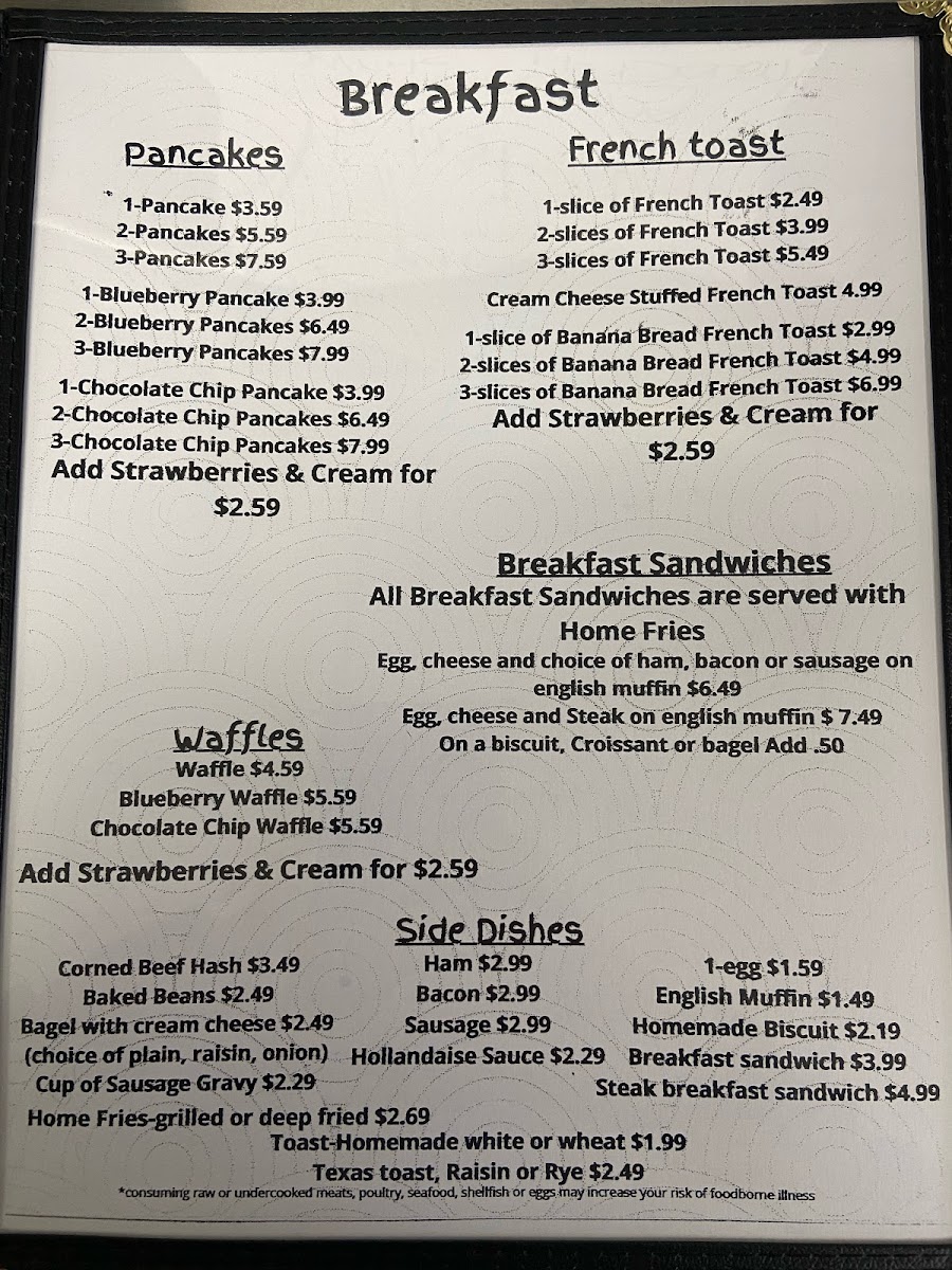 Menu Our 'famb'ily Restaurant-7